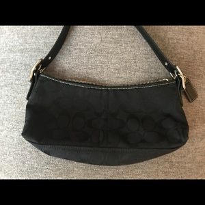 Black Coach logo purse
